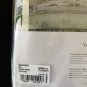 NWT Yves Delorme Full Size Fitted Sheet 55x79" White Tropical Palms Toile France