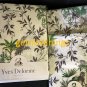 NWT Yves Delorme Full Size Fitted Sheet 55x79" White Tropical Palms Toile France