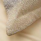 New Yves Delorme Ecrit de Loin 2 Euro Shams Damask Animal Graphic Reverse Solid Dune Sateen France