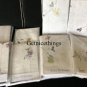 New Yves Delorme Twin Flat Sheet Saito Floral Butterflies White Multicolor Organic Cotton France