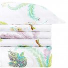 New Yves Delorme Evasion Duvet Cover F/QN 94X87" (240x220CM) Butterfly Tropical Floral Cotton Sateen