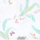 $345 New Yves Delorme Queen Flat Sheet 94x116" Evasion Bird Butterfly Floral Cotton Sateen France $345 New Yves Delorme Queen Flat Sheet 94x116" Evasion Bird Butterfly Floral Cotton Sateen France