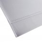 $345 Yves Delorme King Flat Sheet Triomphe Platine Grey 106x110" Organic Sateen France