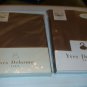 $345 New Yves Delorme Triomphe KING Flat Sheet 106x110" Sureau Taupe Brown Sateen France