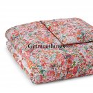 New Yves Delorme Millefiori KING Duvet Cover 111x92" Many Flowers Floral White Multi Cotton France
