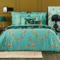 New Pair (2) Yves Delorme Standard Shams Cases Un Jour Une Histoire Floral Orchids Organic France