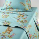 New Pair (2) Yves Delorme Standard Shams Cases Un Jour Une Histoire Floral Orchids Organic France New Pair (2) Yves Delorme Standard Shams Cases Un Jour Une Histoire Floral Orchids Organic France