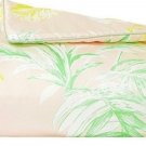 $695 NEW Yves Delorme ETE Silk Counterpane Bed Runner Foot Quilt Throw Tropical Floral Pastel Multi $695 NEW Yves Delorme ETE Silk Counterpane Bed Runner Foot Quilt Throw Tropical Floral Pastel Multi