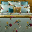 New Yves Delorme Eaux Queen Flat & FItted Sheet 2PC Floral Organic Cotton France New Yves Delorme Eaux Queen Flat & FItted Sheet 2PC Floral Organic Cotton France