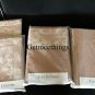 $375 Yves Delorme Perse King Flat Sheet 114x116" Rust Damask Floral Border Sateen France