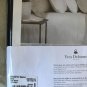 $355 New Yves Delorme King Flat Sheet Triomphe Marine 114x116" Dark Blue Organic Sateen France