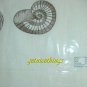 New Iosis Yves Delorme Coquillages 6 Shells Embroidery Linen 20x30" Standard Pillow Cover $180