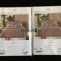 New Pair Yves Delorme Lila Triomphe 2 King Shams Lavender Lilac Purple Organic Sateen France