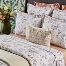 New Pair (2) Yves Delorme Fugues Euro Shams 26x26" Herb Garden Floral Botanical Graphics France