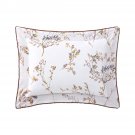 One (1) Yves Delorme Fugues Sham Case 12x17" Herb Garden Floral Botanical Graphics France