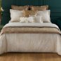 New Pair Yves Delorme Tioman Leopard 2 EURO Shams Animal Print Solid Beige Tan Organic Sateen France