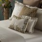 New Pair Yves Delorme Tioman Leopard 2 EURO Shams Animal Print Solid Beige Tan Organic Sateen France