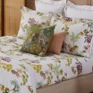 Yves Delorme Laos KING Duvet Cover Shams Sheet 4 Piece Set Tropical Palm Vegetation Graphic France Yves Delorme Laos KING Duvet Cover Shams Sheet 4 Piece Set Tropical Palm Vegetation Graphic France