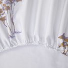 Yves Delorme Boreale Full Fitted Sheet 55x79" Trees Forest White Bronze Multi Organic Cotton Sateen Yves Delorme Boreale Full Fitted Sheet 55x79" Trees Forest White Bronze Multi Organic Cotton Sateen