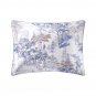 Yves Delorme Boreale Full Fitted Sheet 55x79" Trees Forest White Bronze Multi Organic Cotton Sateen