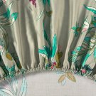 Yves Delorme Alcazar CAL KING FITTED SHEET 75x85" Palace Garden Floral Multi Green France