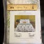 Yves Delorme JARDINS KING FLAT SHEET 114x116" Paris Park Botanical Garden White Multi France