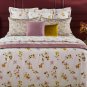 Yves Delorme Eclats Standard Shams Pillowcases 2PC Set Floral Reverse Lila Mauve Purple France
