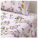 Yves Delorme EURO Sham Case 26x26" Jewel Tone Botanical Floral Reverse Graphics Purple Multi France