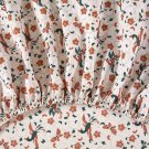 $275 YVES DELORME GOLESTAN QUEEN FITTED SHEET BOTANICAL FLOWER BIRDS FRANCE
