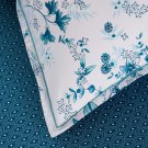 $1105 Yves Delorme Sylve King Duvet Cover Fitted Sheet King Shams 4 Piece Set Floral Graphic France $1105 Yves Delorme Sylve King Duvet Cover Fitted Sheet King Shams 4 Piece Set Floral Graphic France