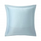 $280 Yves Delorme Triomphe Horizon 2 EURO SHAMS Cotton Sateen Blue Green France $280 Yves Delorme Triomphe Horizon 2 EURO SHAMS Cotton Sateen Blue Green France