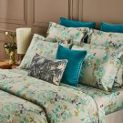 Yves Delorme ALCAZAR QUEEN DUVET COVER & 2 SHAMS Set Palace Garden Green France