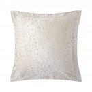 $130 Yves Delorme Tioman Leopard Sham Case EURO Animal Beige Tan Organic Sateen France