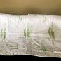 New Yves Delorme 2 Quilted EURO Shams Peace Lily Flowers White Green Reversible