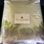 $930 Yves Delorme Mousson Counterpane Bed Cover Throw 100% Silk Tropical Landscape Green Purple