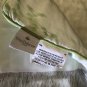 $930 Yves Delorme Mousson Counterpane Bed Cover Throw 100% Silk Tropical Landscape Green Purple