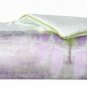 $930 Yves Delorme Mousson Counterpane Bed Cover Throw 100% Silk Tropical Landscape Green Purple