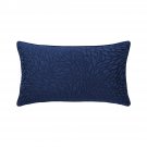$New Yves Delorme Souvenior Navy Blue Silk Decorative Accent Pillow Cover Italy $New Yves Delorme Souvenior Navy Blue Silk Decorative Accent Pillow Cover Italy