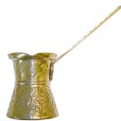 Brass Decorated Turkish Coffee Pot - metal handle 150ml Brass Decorated Turkish Coffee Pot - metal handle 150ml
