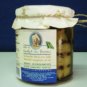 Roasted courgettes in oil (product of organic farming).