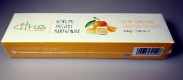 Citrus Traditional &Acirc;&laquo;loukoumi&Acirc;&raquo; bites (Turkish delight) with tangerine, from Chios  200g/7,05oz