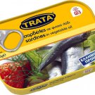 TRATA SARDINES IN VEGETABLE OIL 100gr TRATA SARDINES IN VEGETABLE OIL 100gr