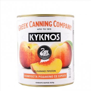Kyknos compote  in peach syrup 480gr