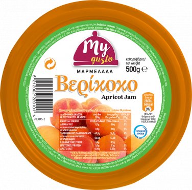 My Gusto Apricot Jam 500gr