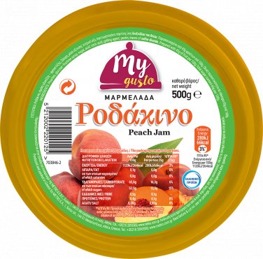 My Gusto Peach Jam 500gr