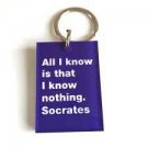 All I know -Socrates Key Ring All I know -Socrates Key Ring