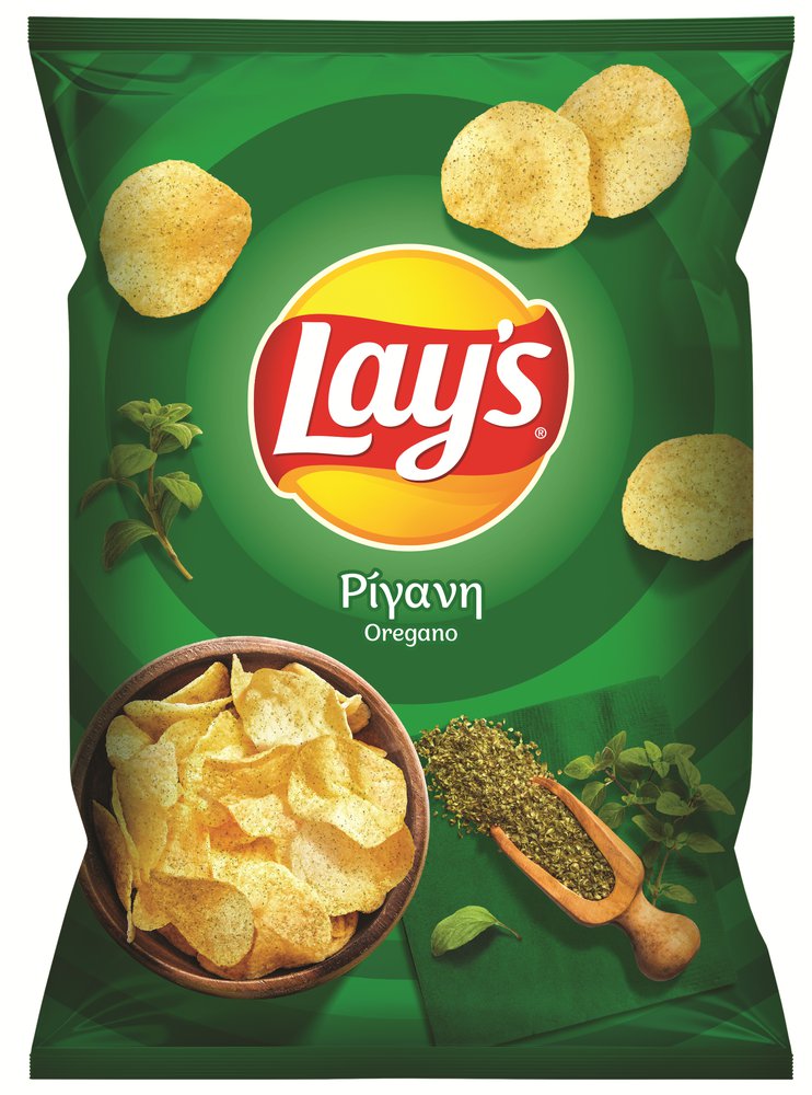 Greek Lay's Oregano Potato Chips, No Preservatives, 2 x 85g