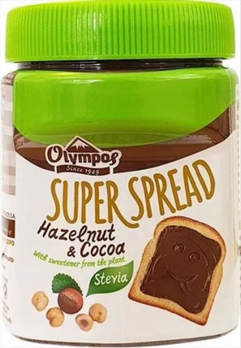 Olympos Spread with Hazelnut Praline and Stevia 350gr