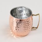 Copper hammered mug for cocktail