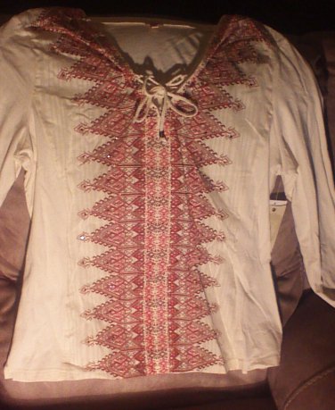 NWT Reba Oasis in Ivory size XL long sleeve retail$88